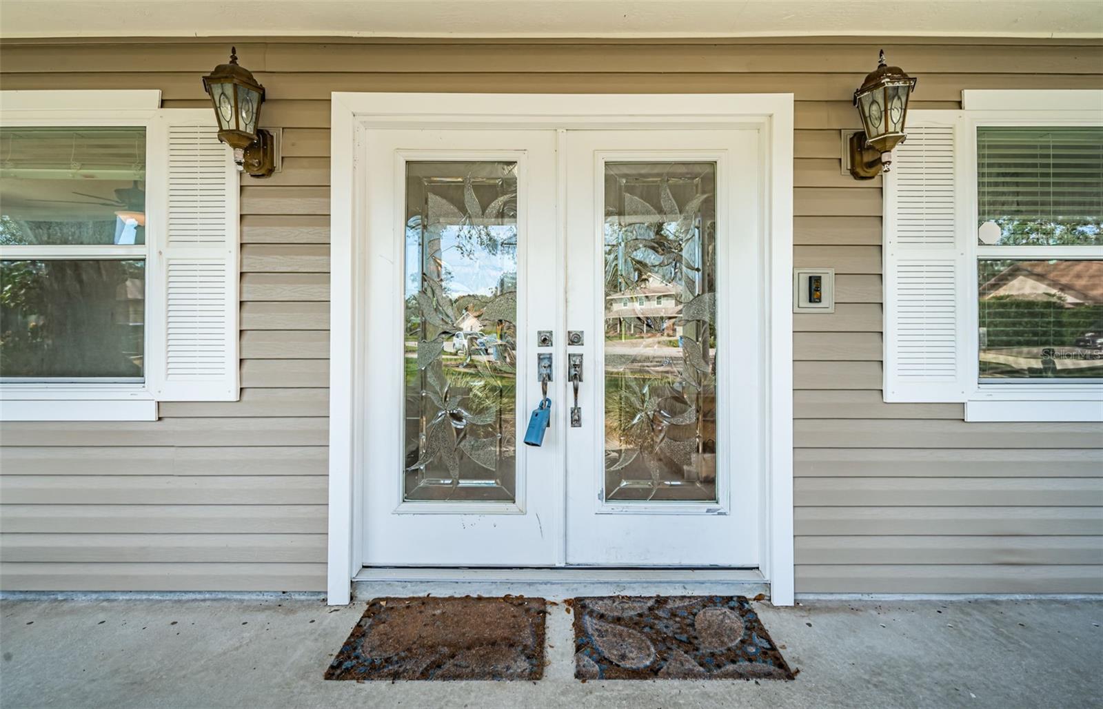 Beautiful double doors.