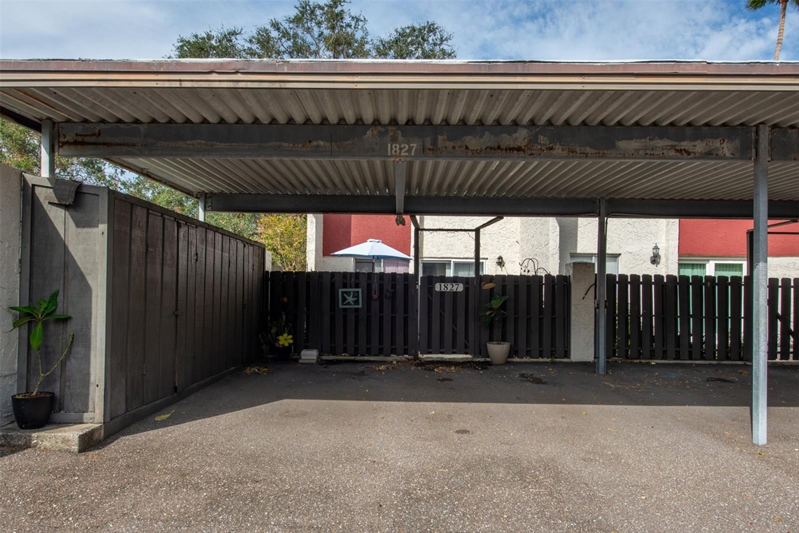 2 Car Carport with Storage