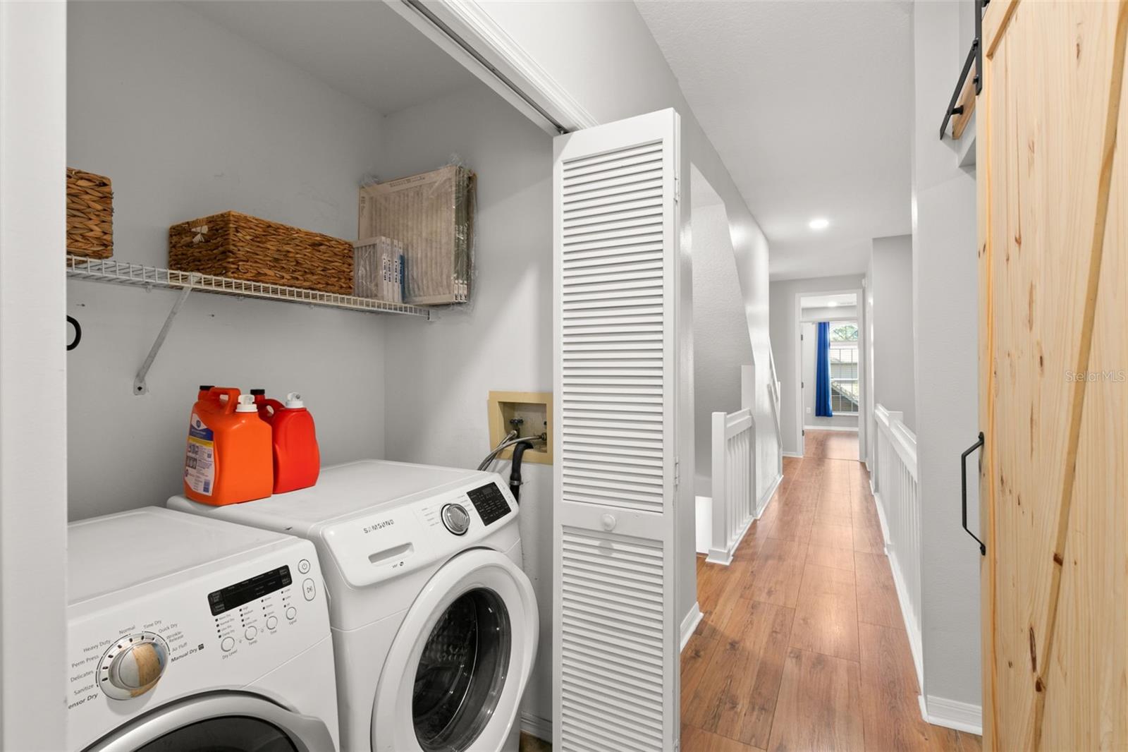 Second floor laundry closet