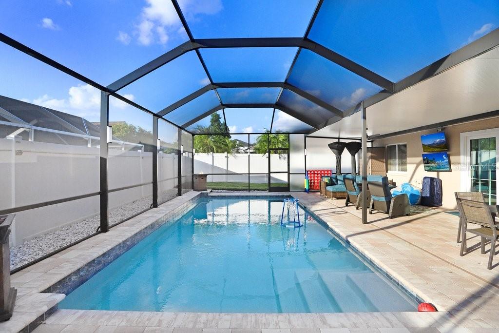 Pool with lounge area