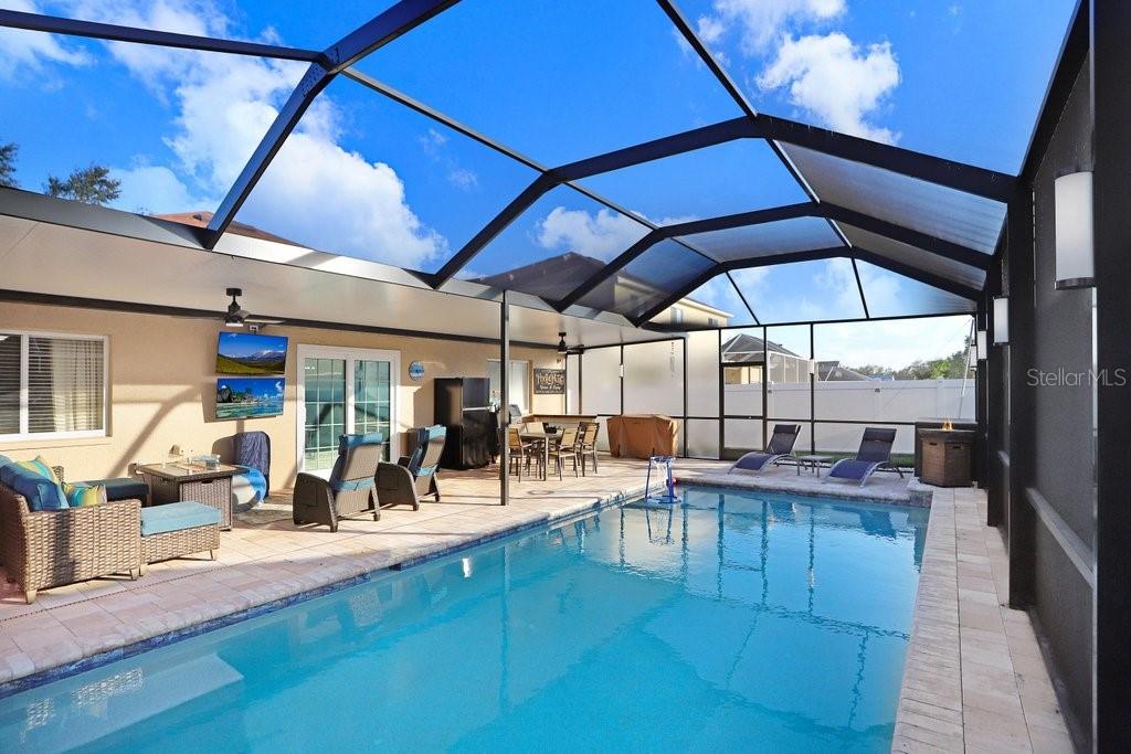 Pool with lounge area