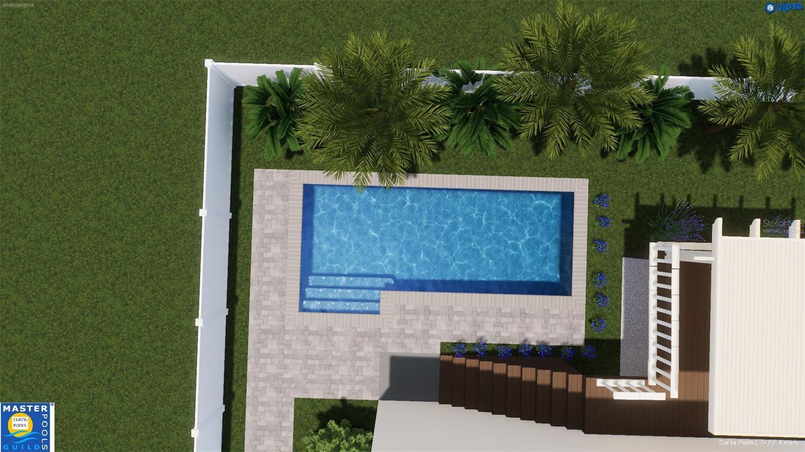 Request the recent pool study to add a pool to complete the ultimate in Florida living! (Virtually staged photo)