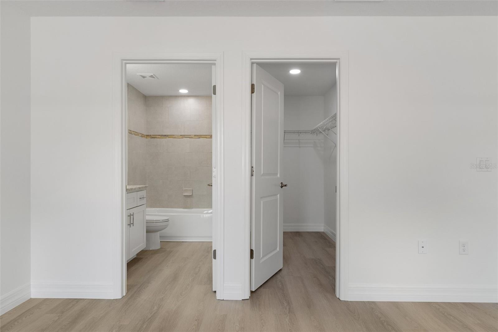 Master Bath and Walk in Closet