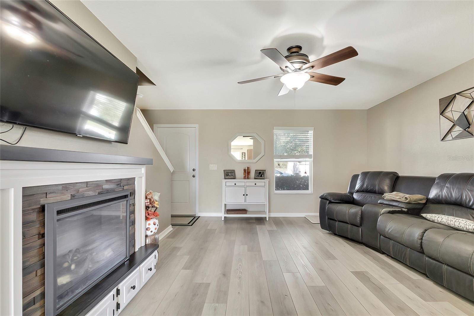 Living Room with fire place