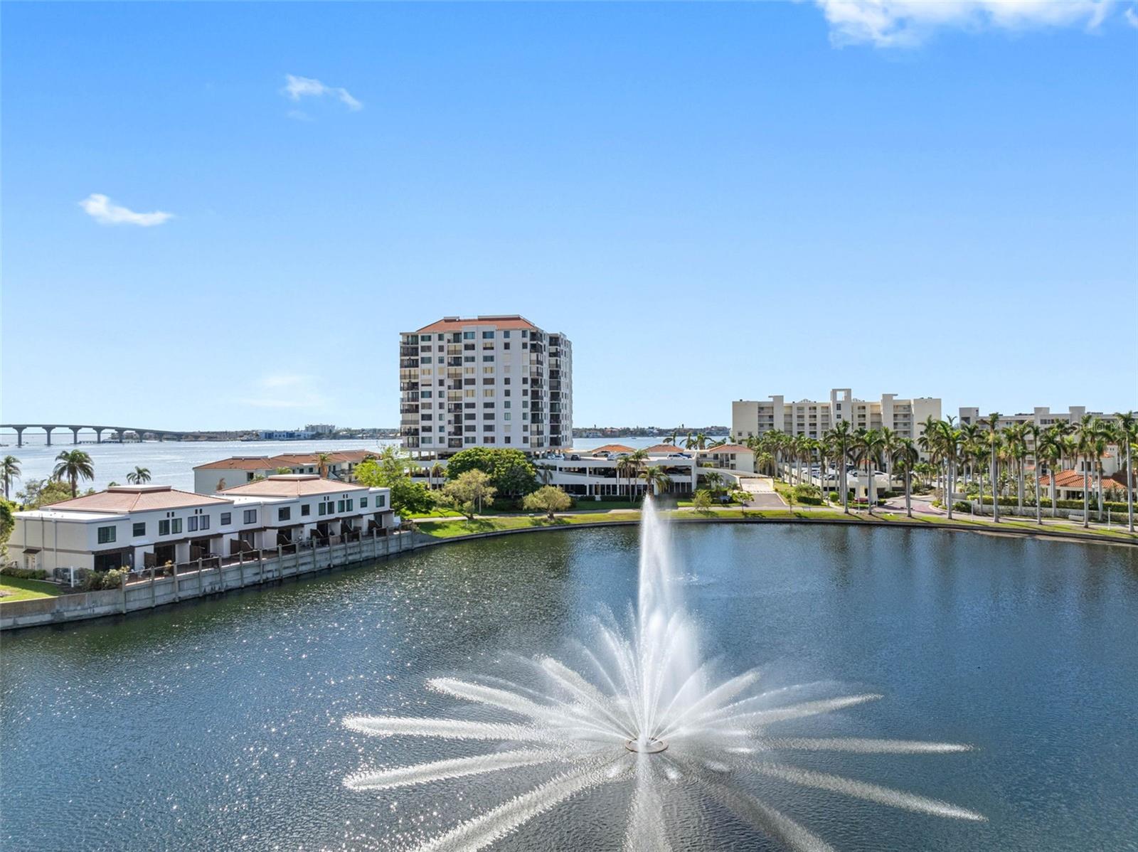 Lake Bahie surrounds the community!