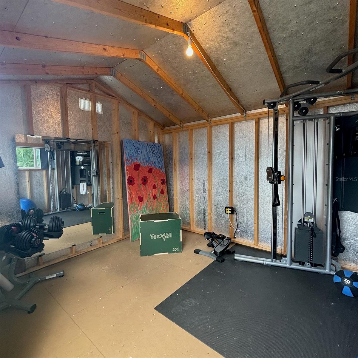 SHED CURRENTLY USED AS GYM