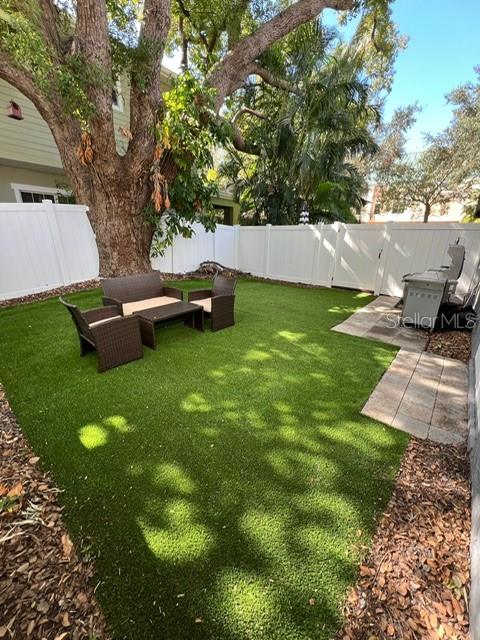 Rear Fenced Yard with Turf