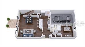 Estero Sample Floor Plan with Room Dimensions