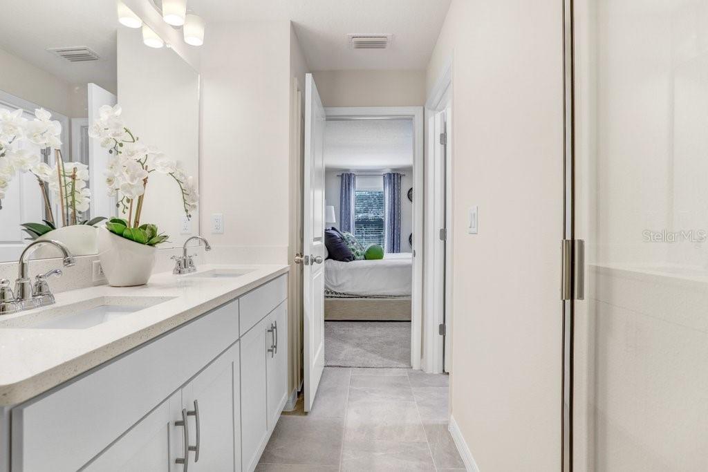 Primary Bath with Double Vanity