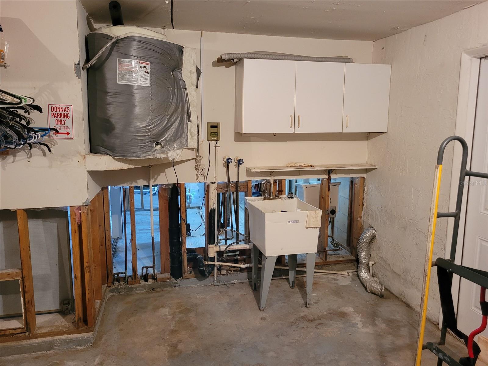 Laundry Area in Garage