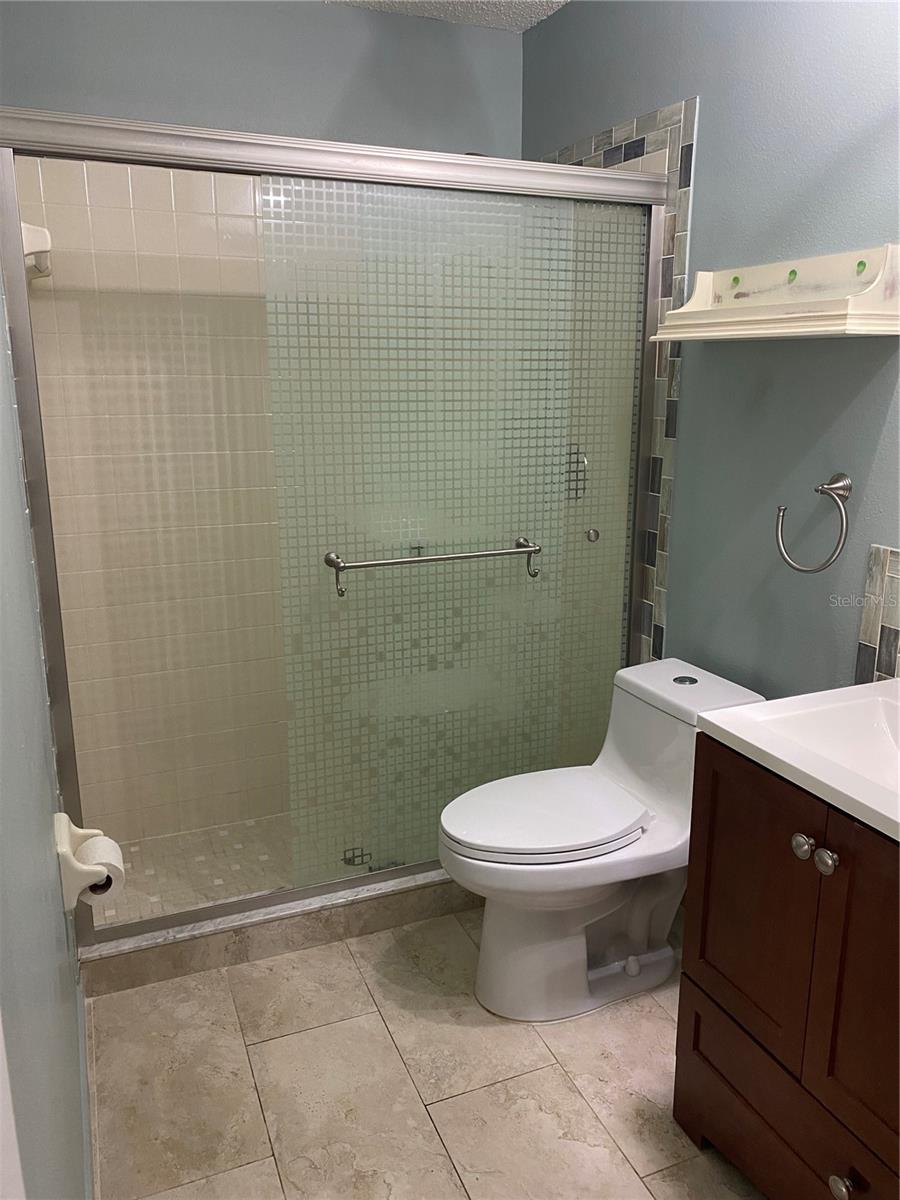 1st floor bath with shower.