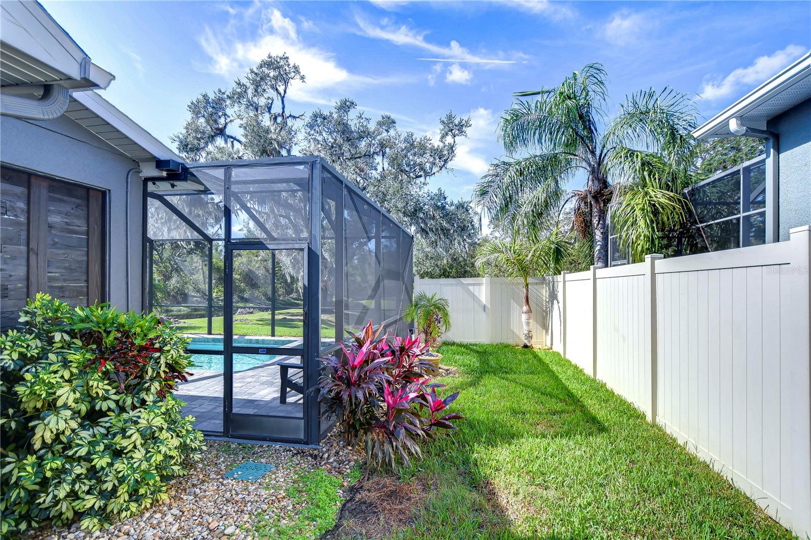 Enjoy extra privacy with a partially fenced in yard!