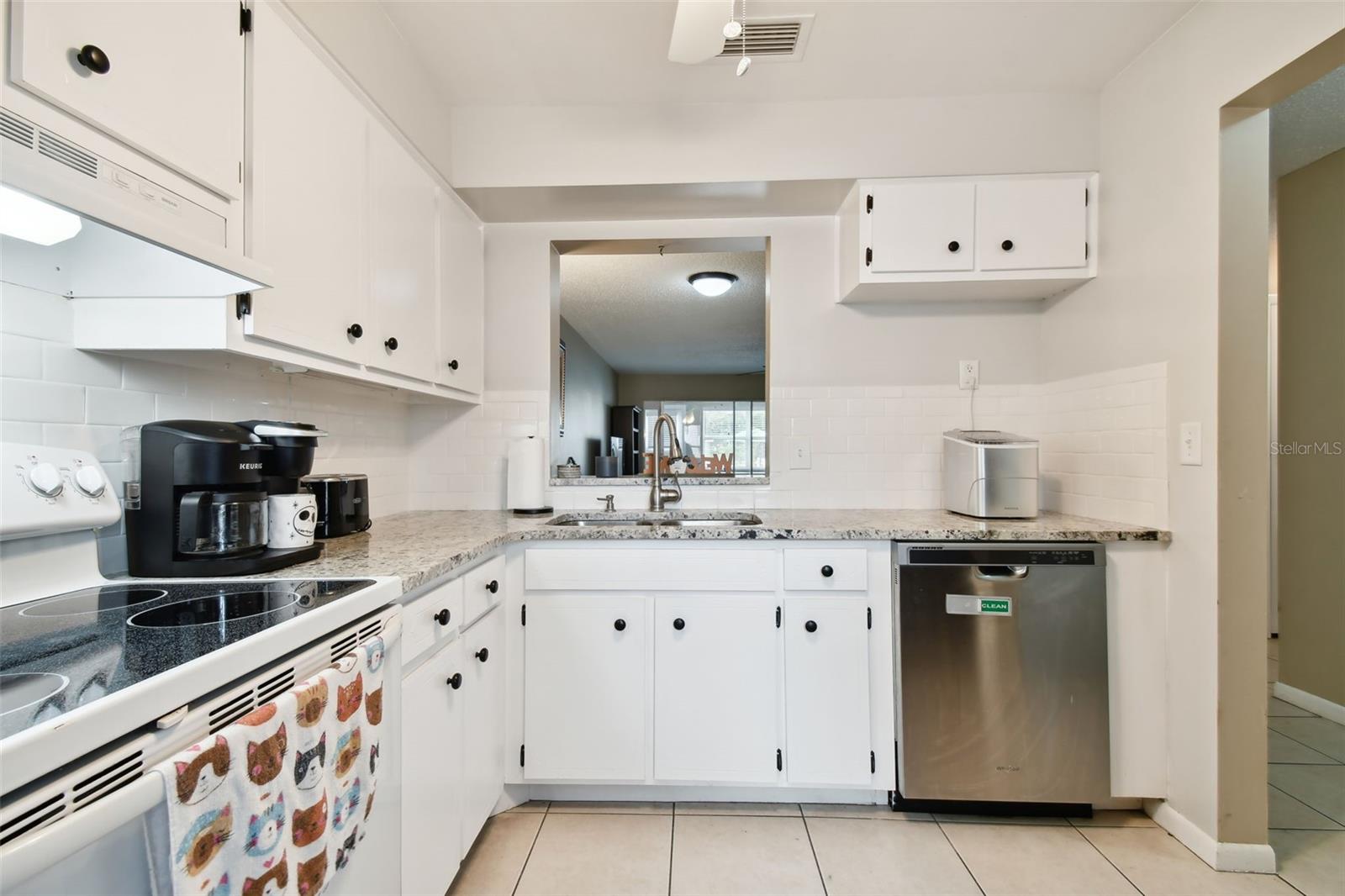 Kitchen with added dishwasher in 2018