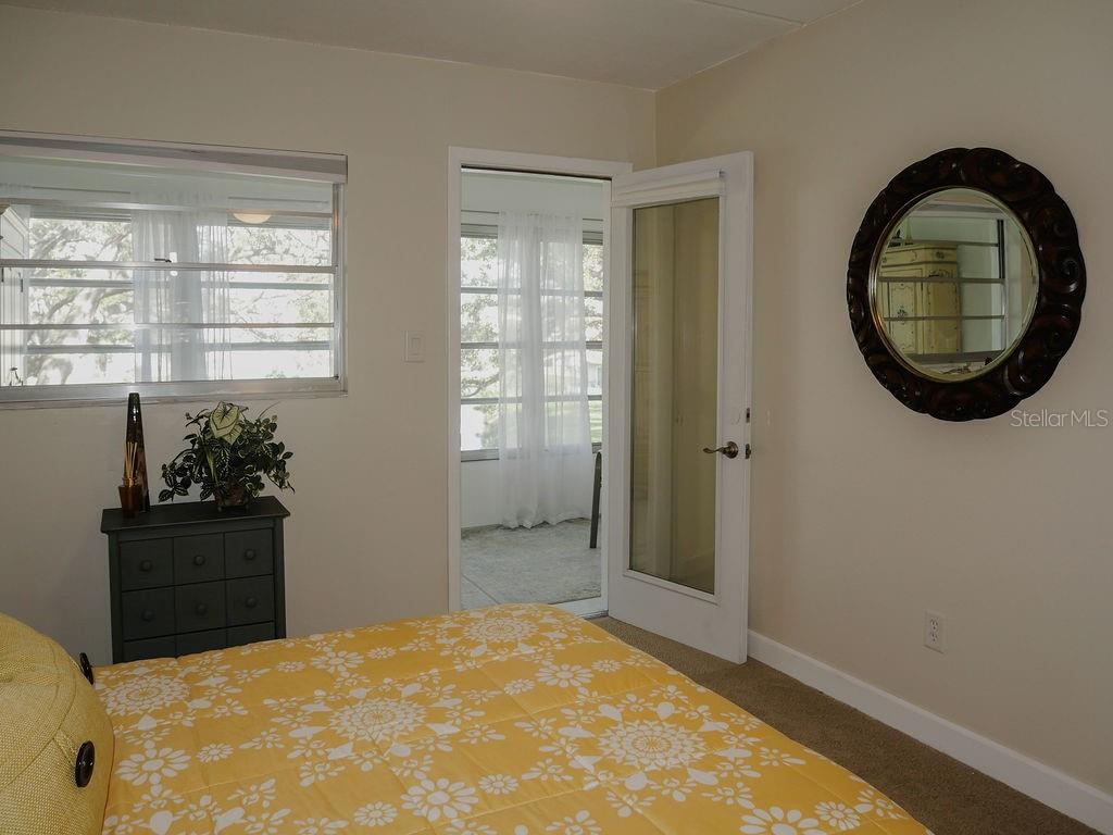 Patio enterance off the master bedroom