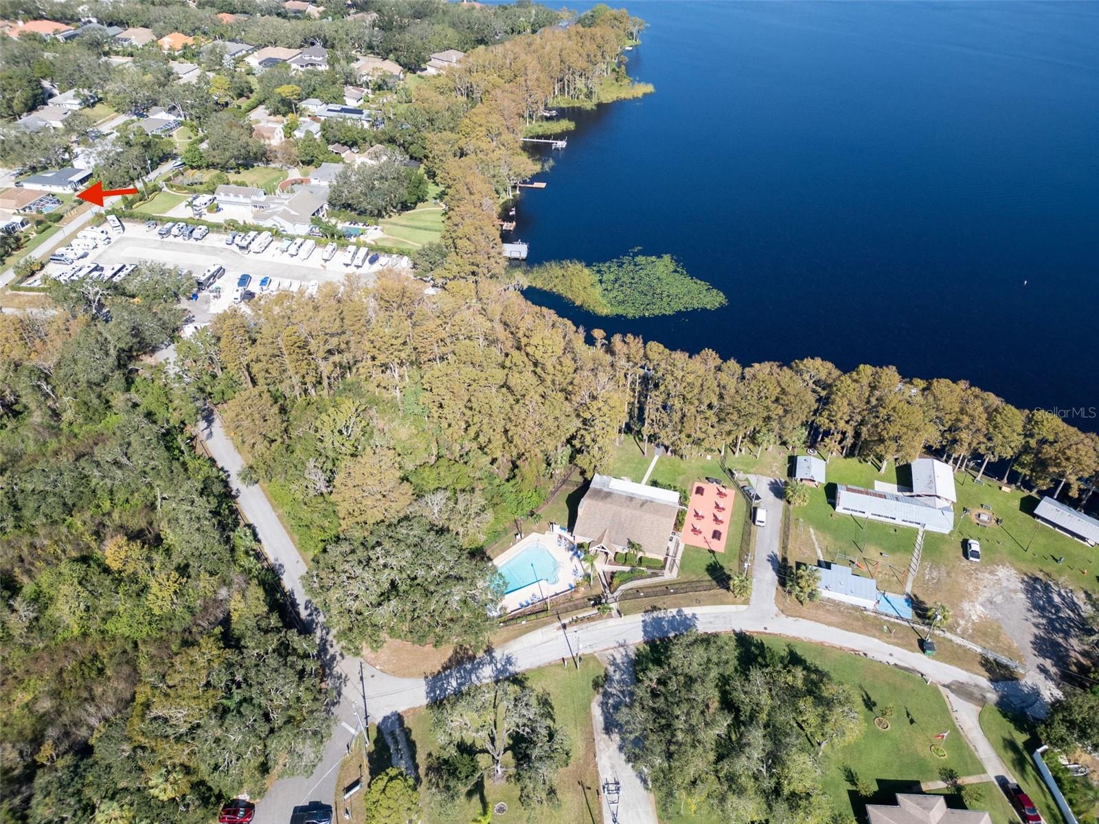 Boat storage and The Lodge