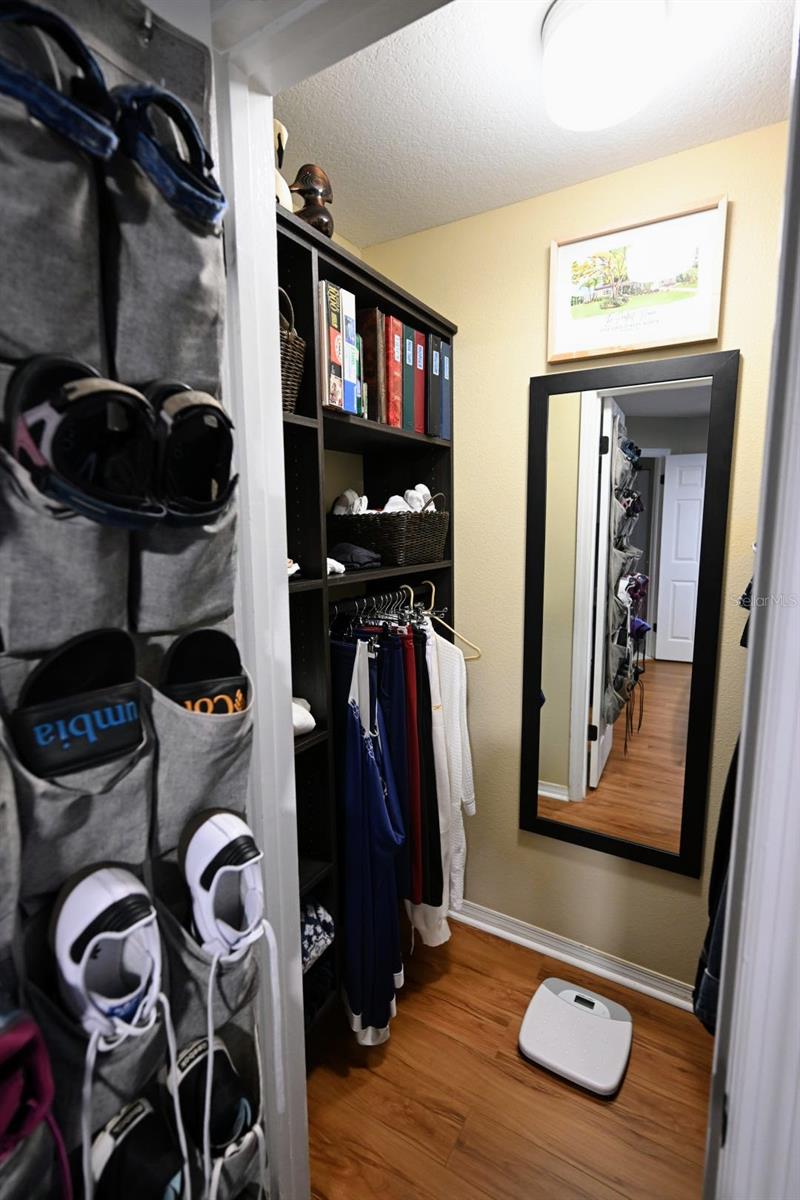 Master closet with built ins