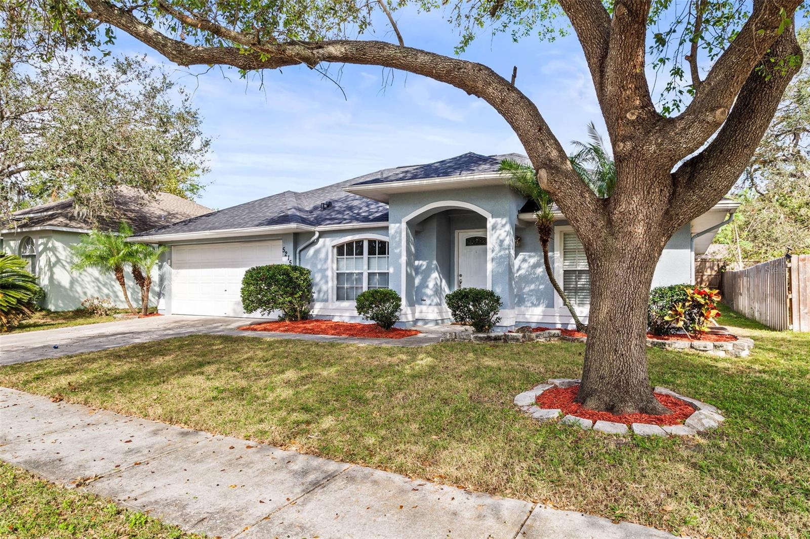 Easy to maintain yard with curb appeal.