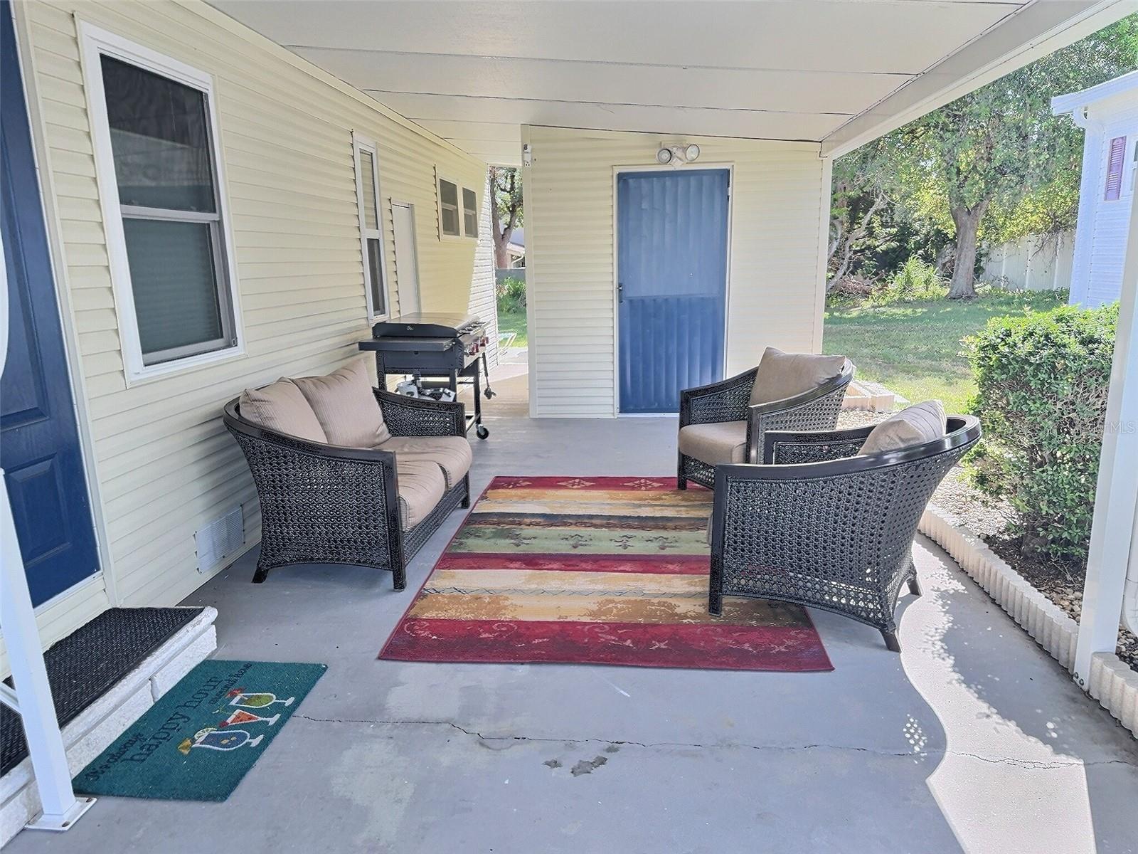 Driveway patio