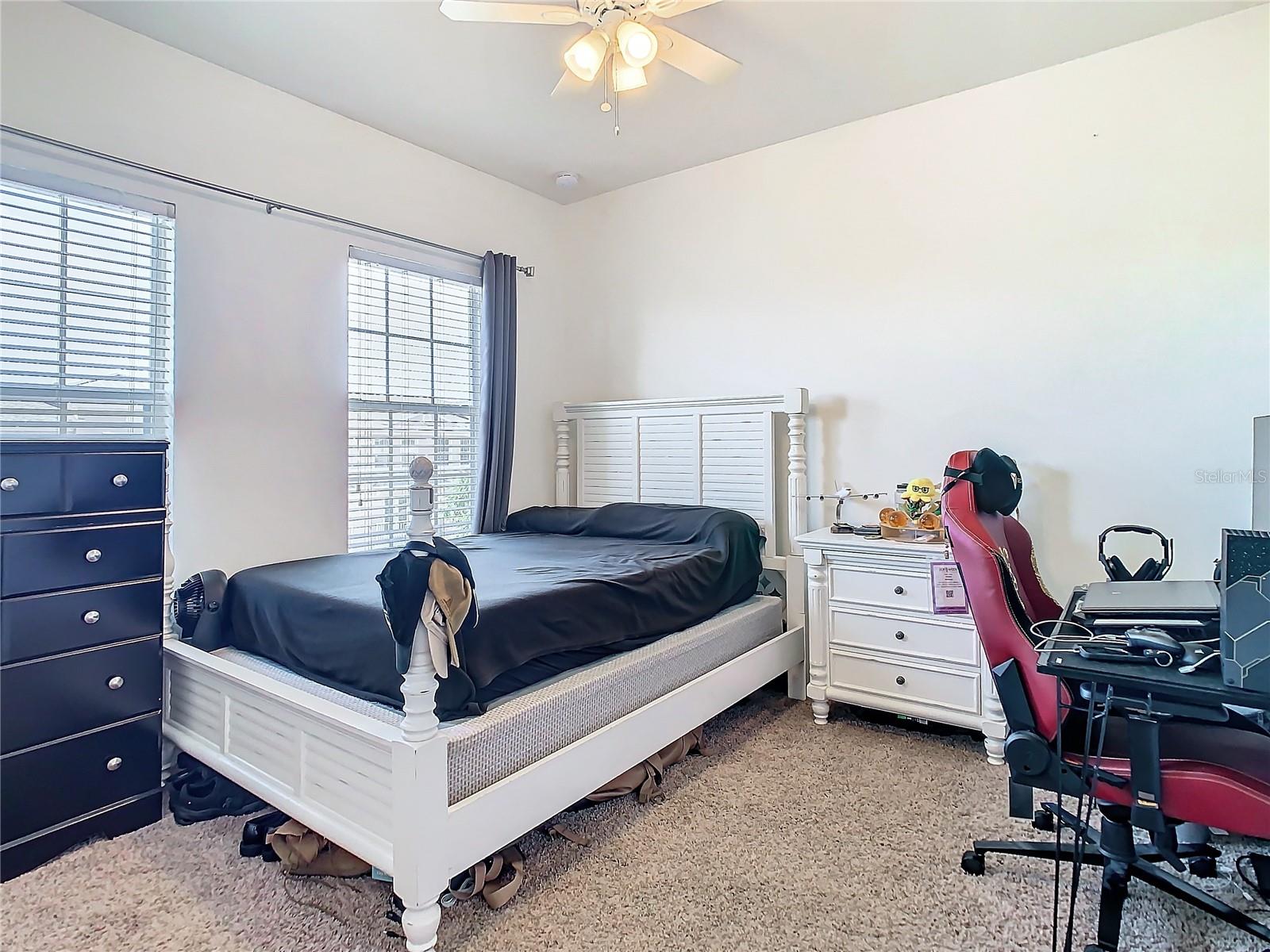 This is the 2nd bedroom that does have a door to the guest bathroom on this floor.