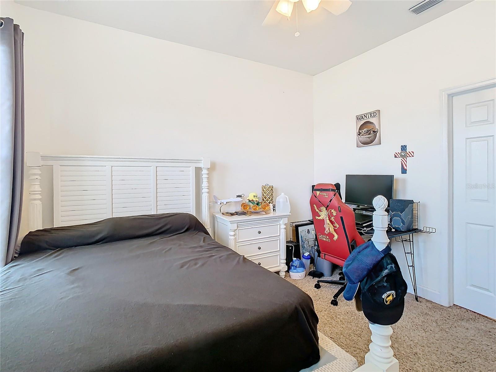 Another view of the 2nd bedroom.  The desk and chair in this room are the only pieces of furniture that don't convey in the sale