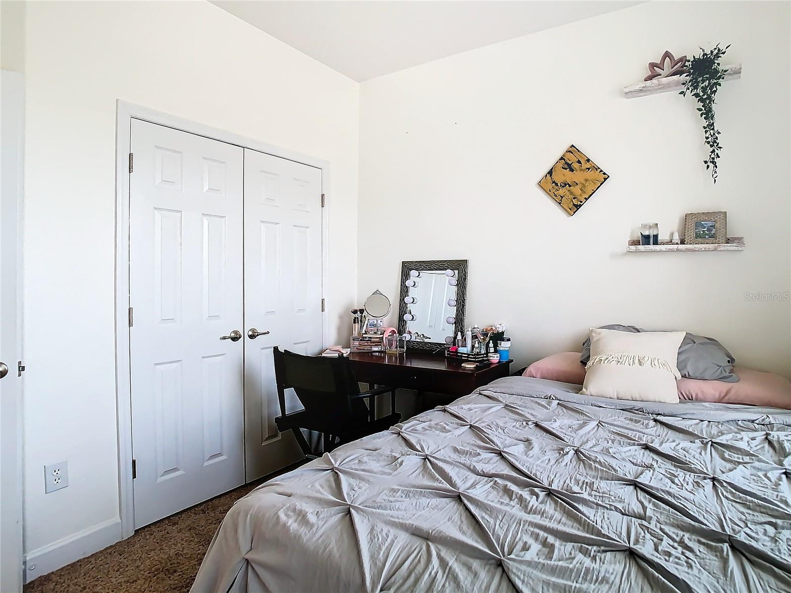 Nice sized closet in the 3rd bedroom