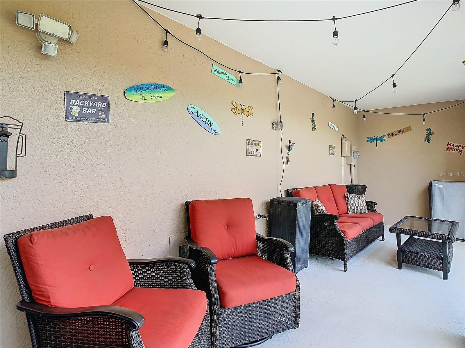 There can be lots of entertaining on this patio!