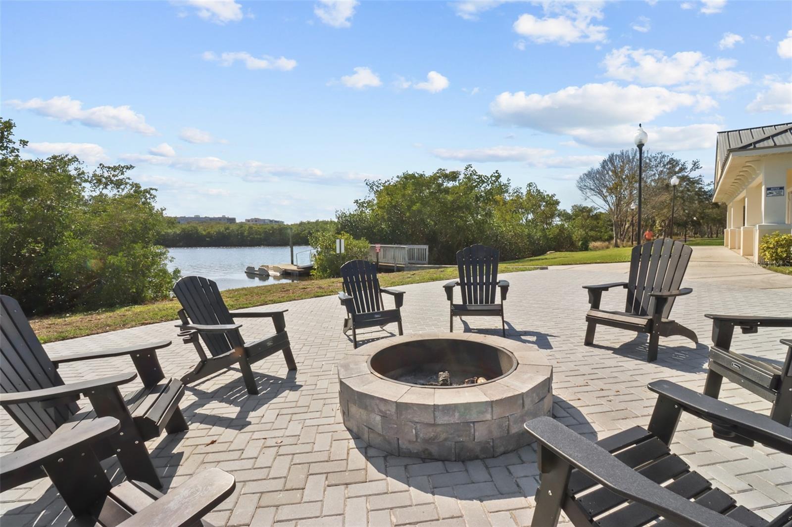 Firepit area - what a great place to visit with neighbors!