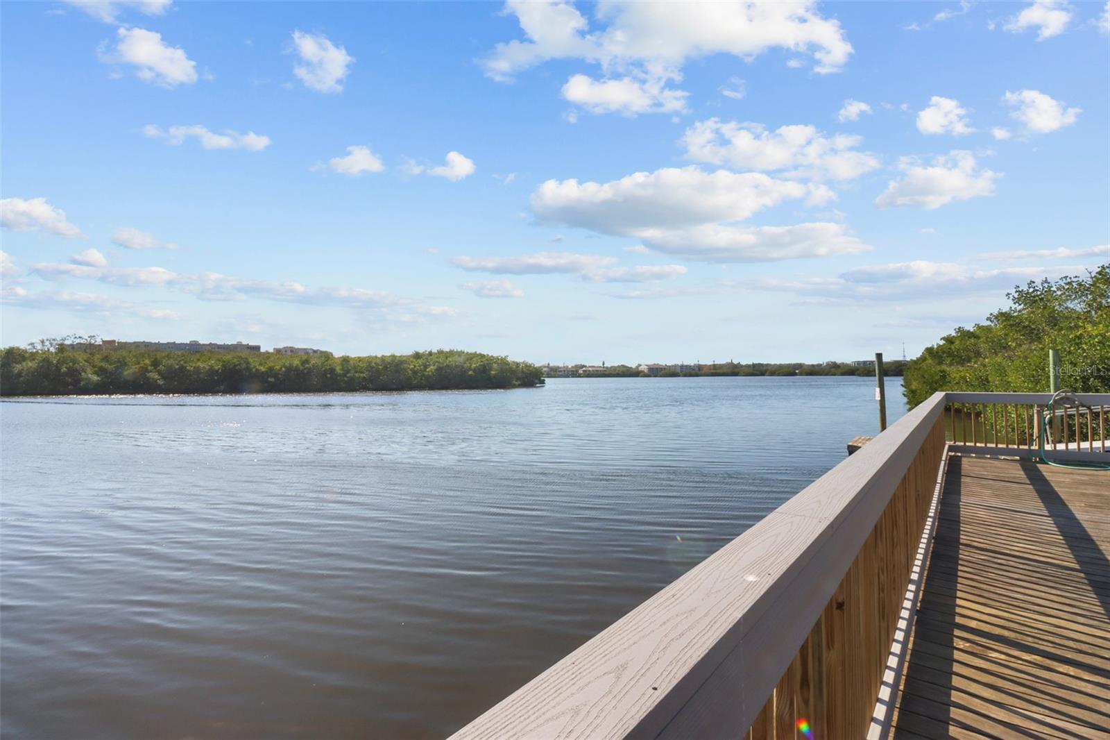 Nice view of the water from the dock area