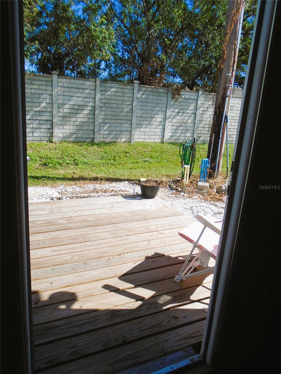 Access the Back Deck from the Laundry Room