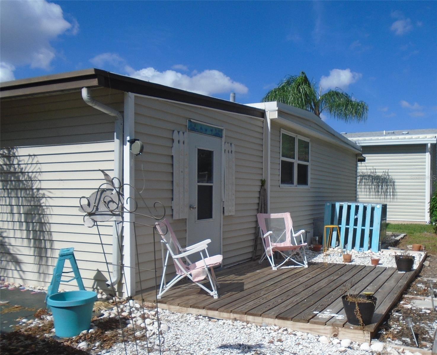 Beachy Back Deck * Door Goes to Laundry / Utility Room