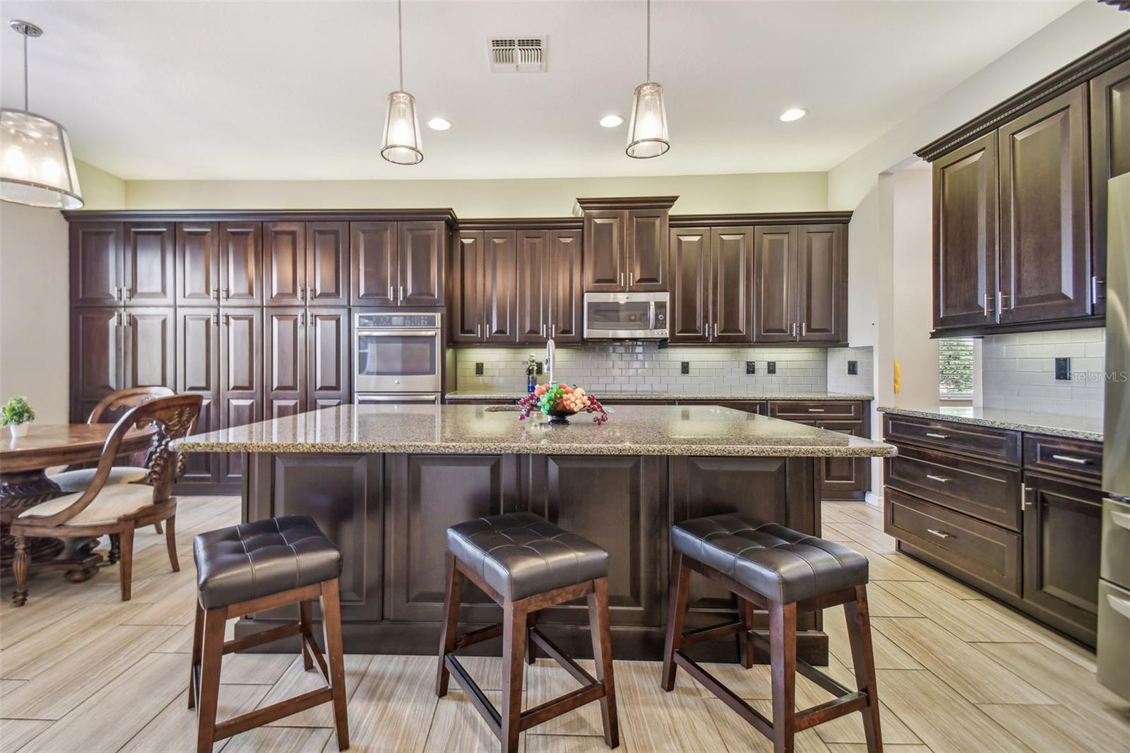 Spacious kitchen and center island