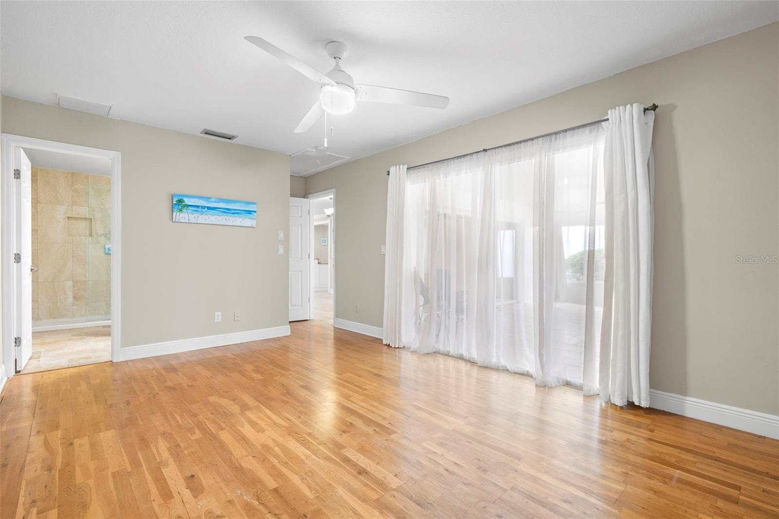 Bright and airy master bedroom