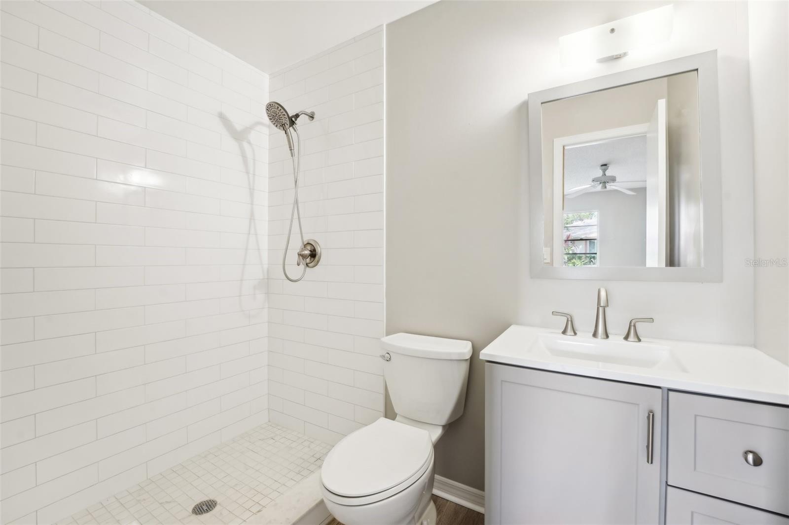 MASTER BATHROOM WITH LARGE STEP-IN SHOWER