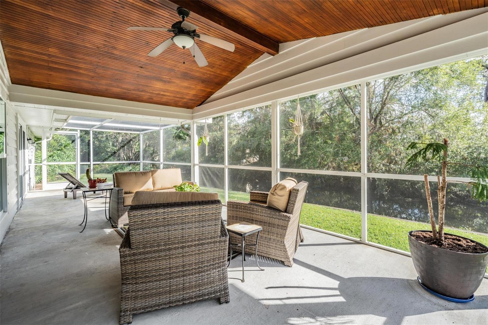 2 of 2 Patios for the home.  This one is large and off Living Room and Master Bedroom!