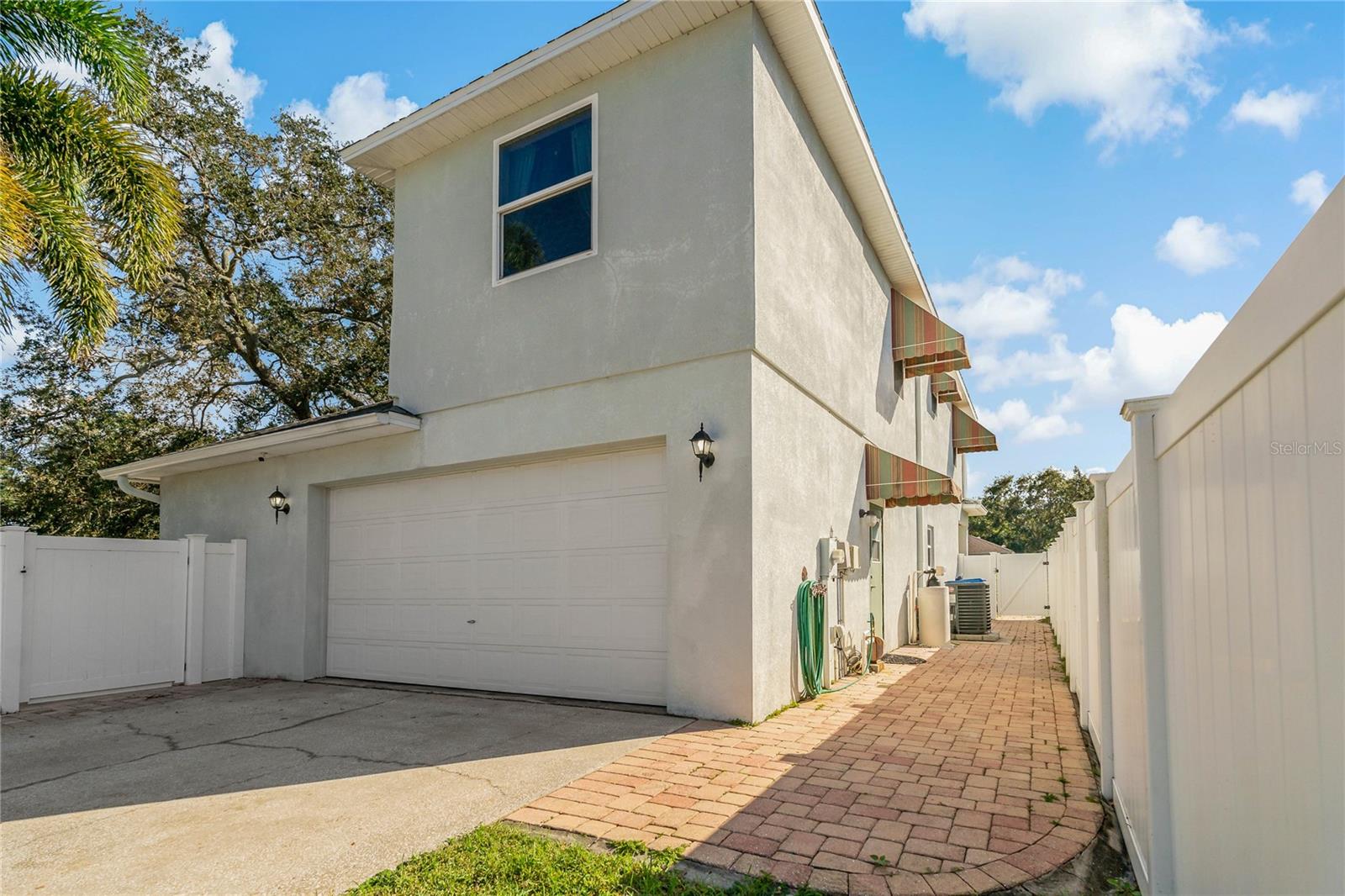 Garage and driveway