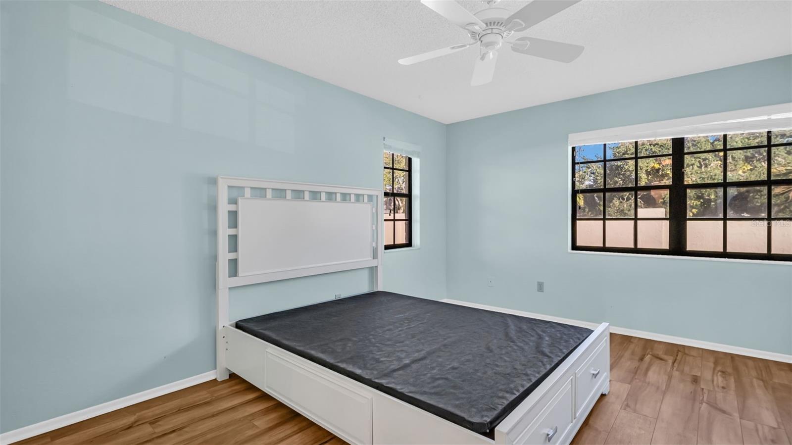 Primary Bedroom, the pictured bed is a queen.