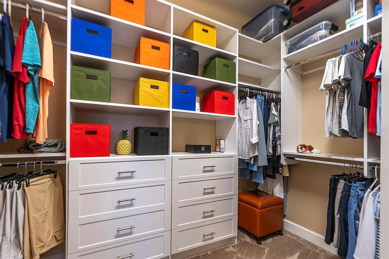 BUILT IN CLOSET FOR ORGANIZATION