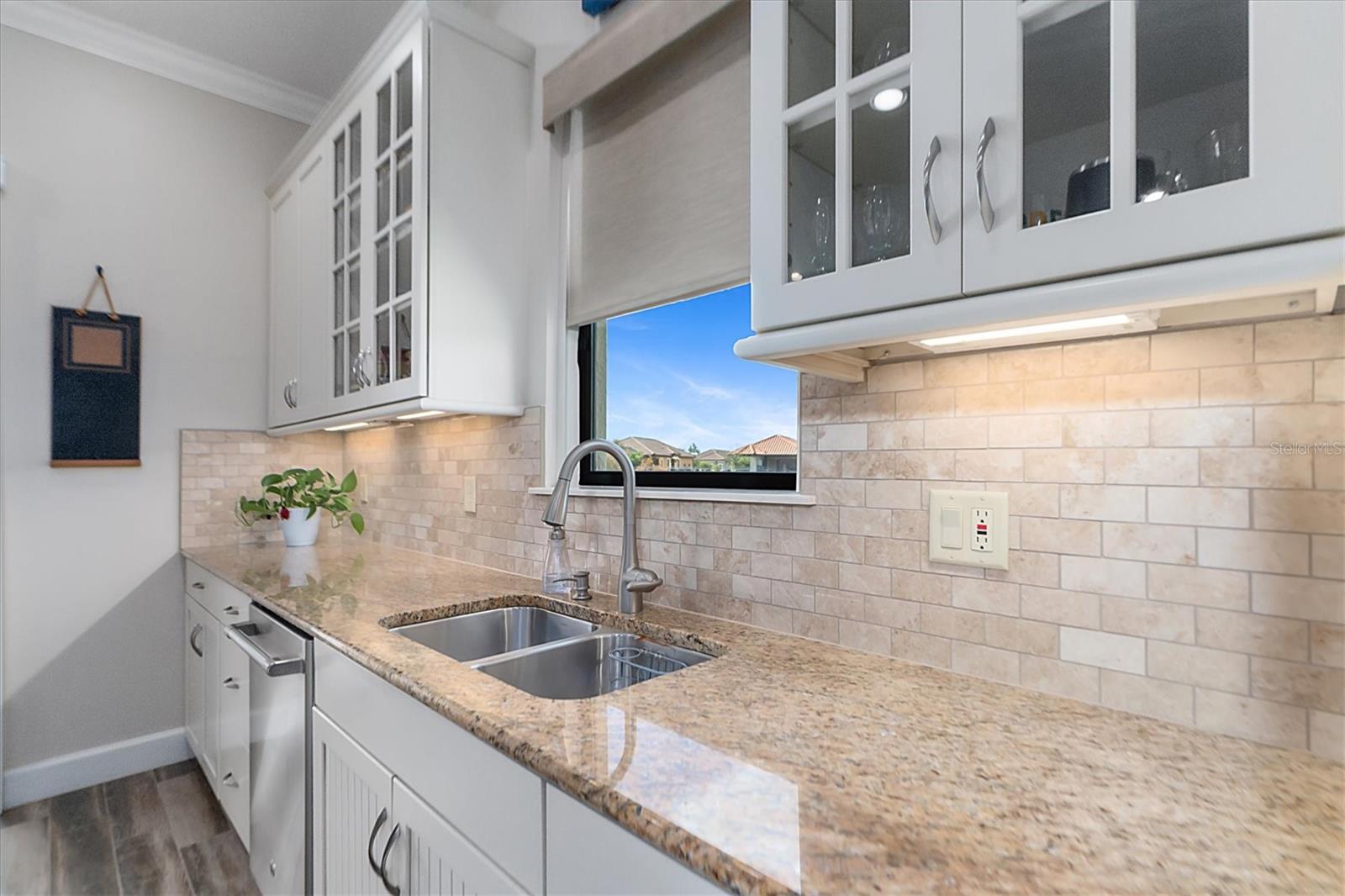 DO DISHES WITH A VIEW OF THE POND