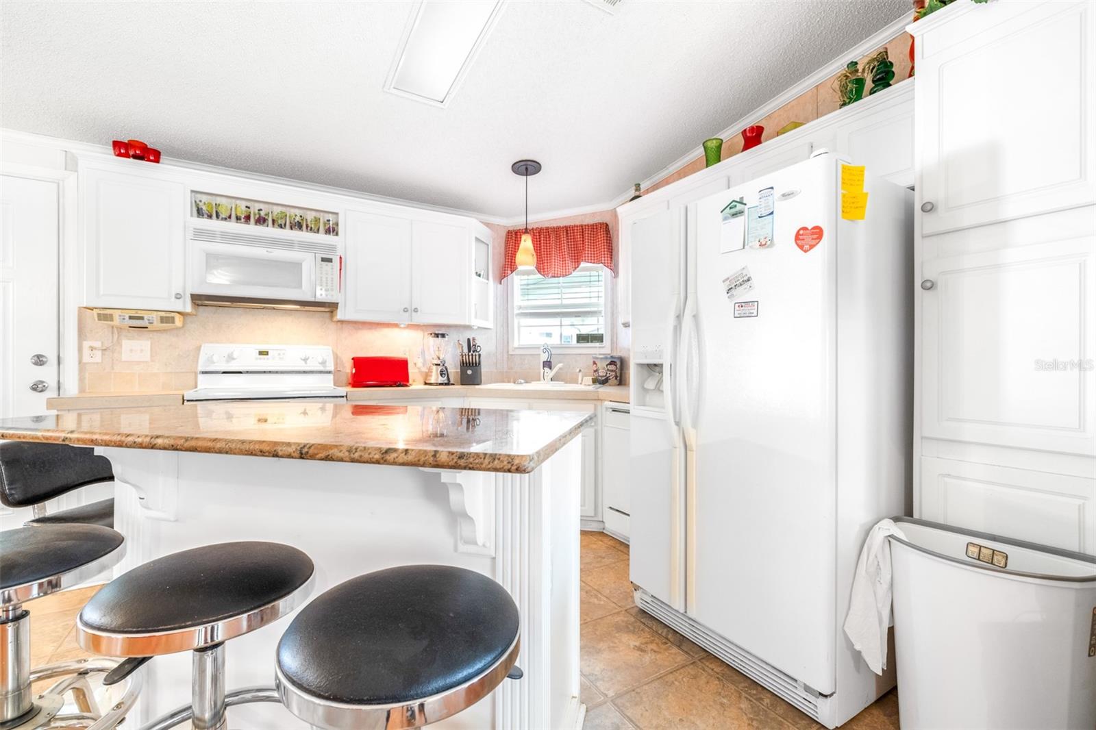 Kitchen with White Appliances