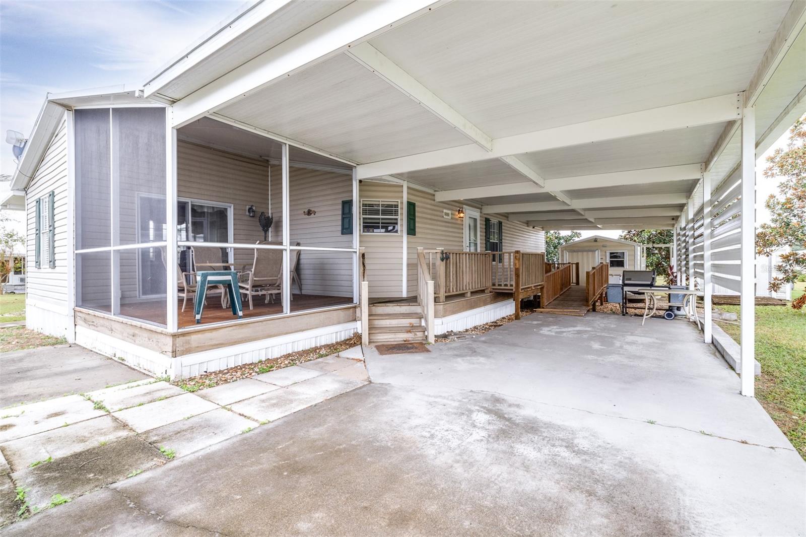 Carport & Main Entrance