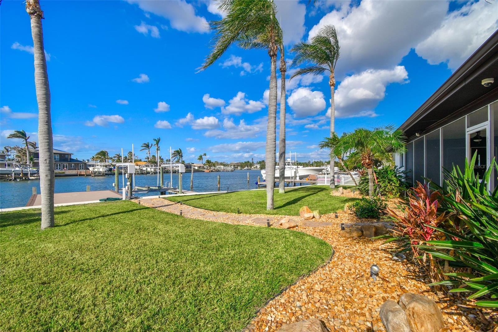 Beautifully landscaped back yard!