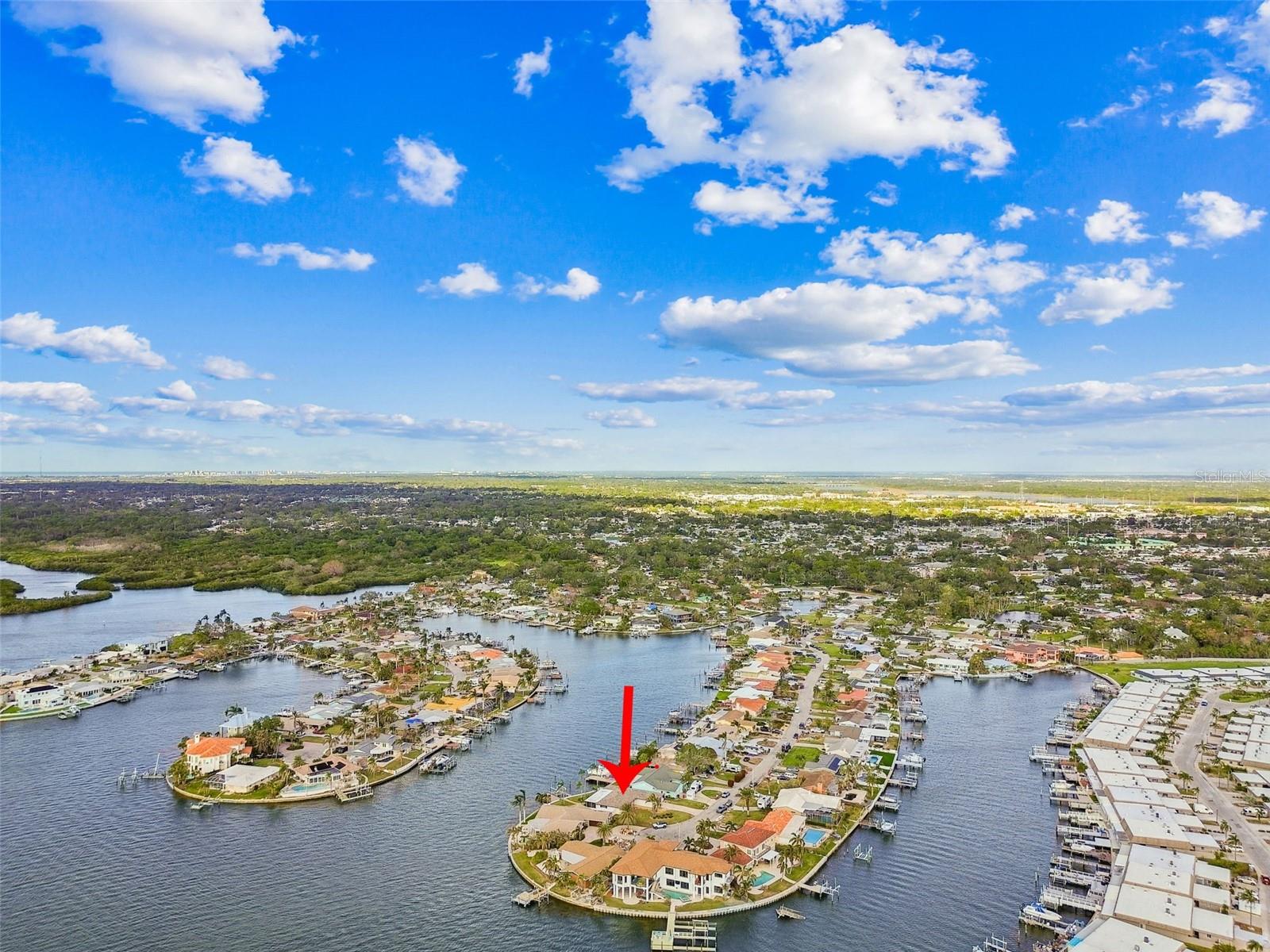 The home is located on a cul-de-sac in Oakhurst Shores just north of the Madeira Beach Causeway!