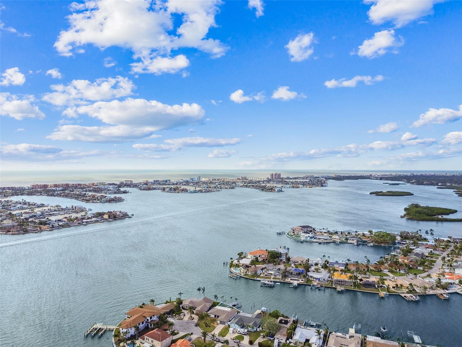 View south down the intercoastal waterway & beach!!