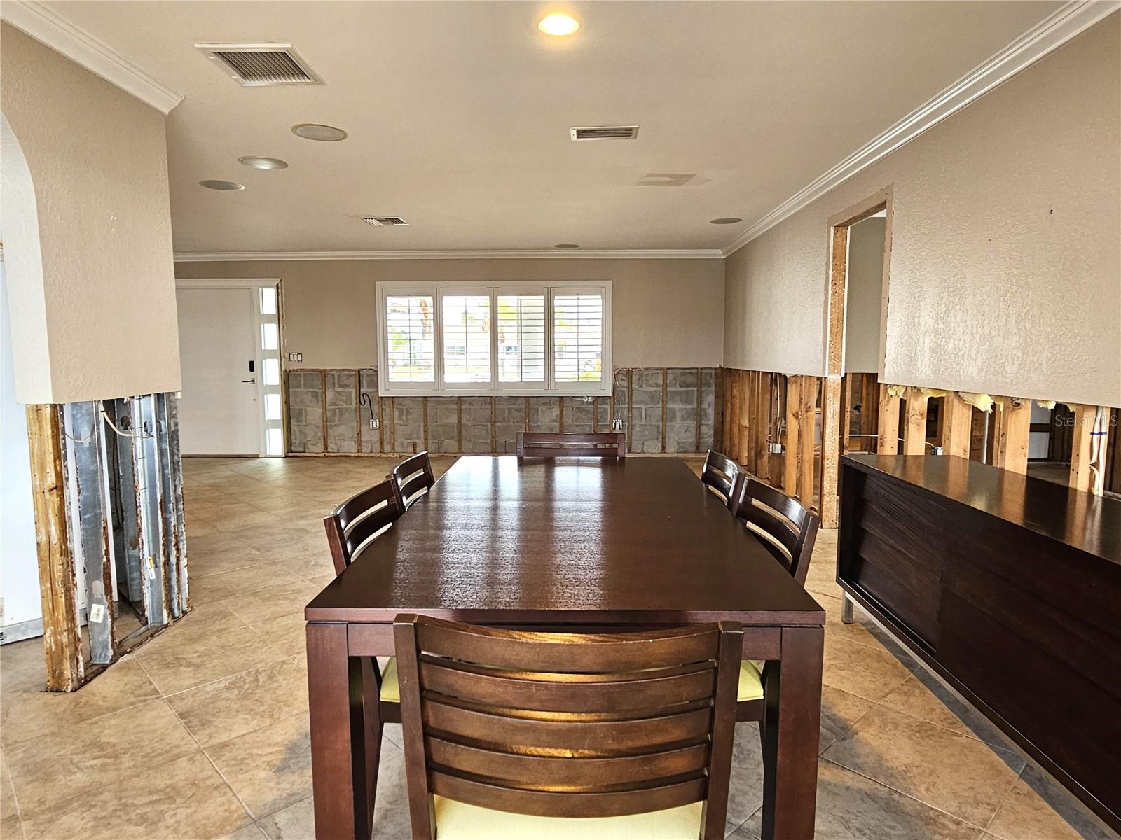 View from Dining Room into Living Room, entrance to Master Suite on the right!!