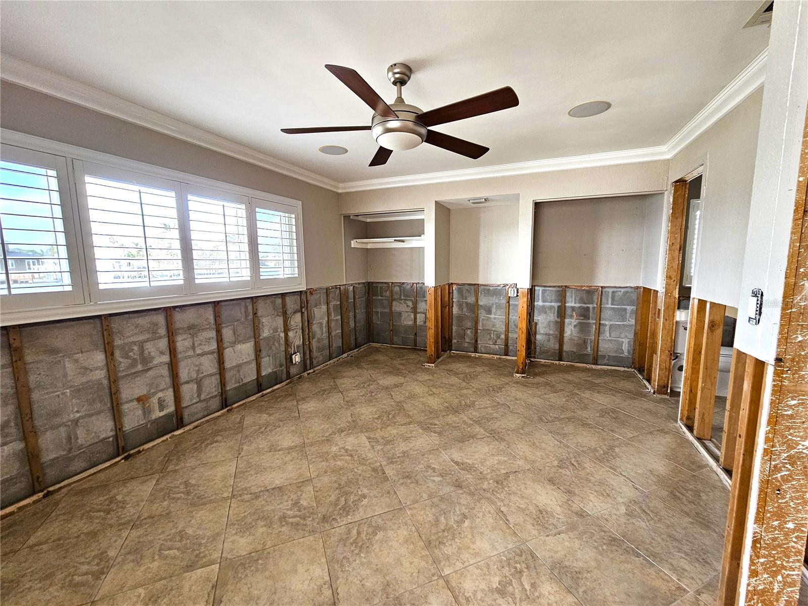 Bedroom #2 has beautiful water views, sliders to lanai and a Jack n Jill bath between this bedroom and Bedroom #3!