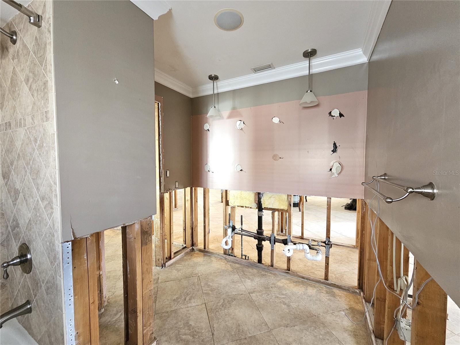 View of the vanity area in the Jack and Jill Bath.