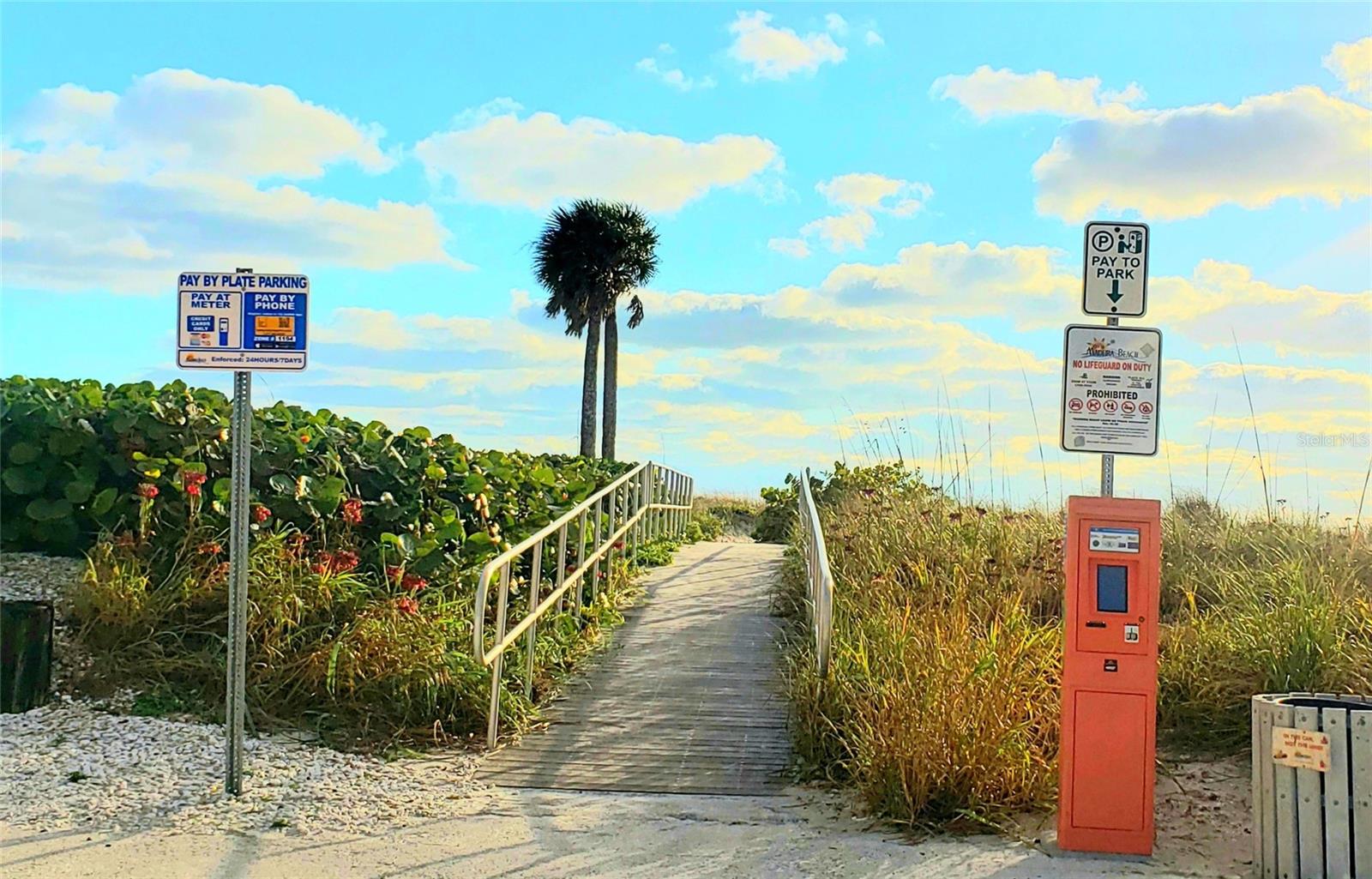 Maderia Beach one of the Public Beach Access Points