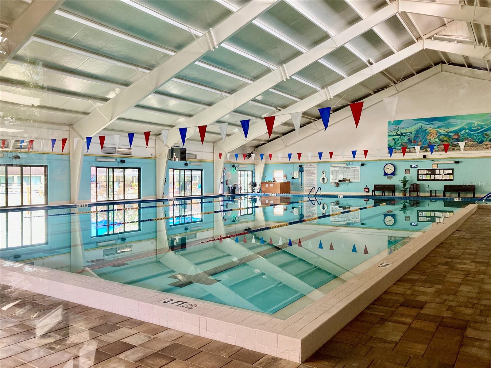 Huge indoor lap pool.