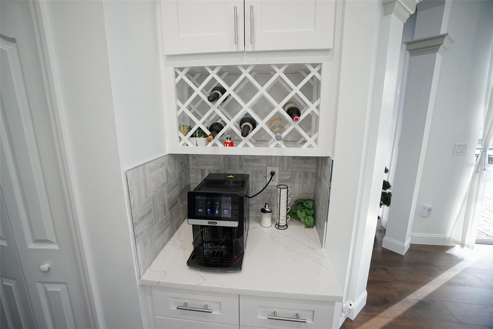 Separate Coffe Area, Plus Wine Rack