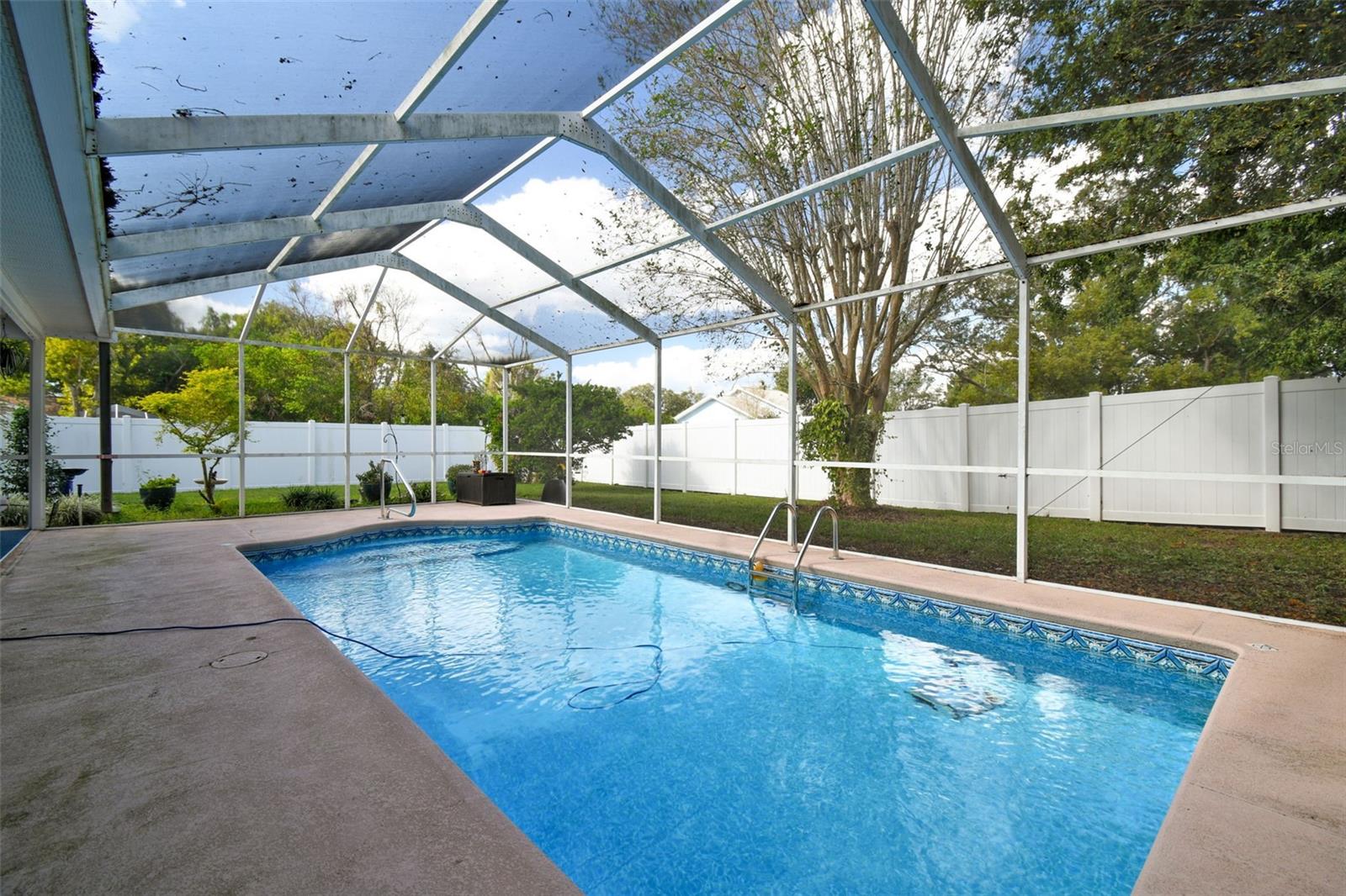 Screened in pool